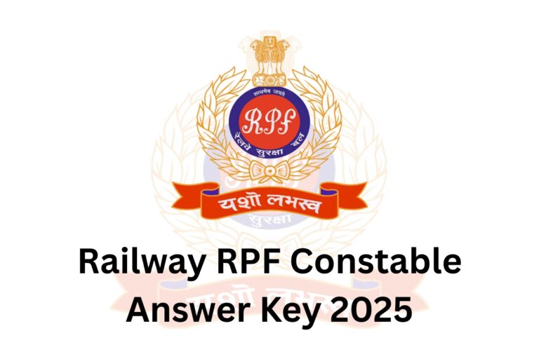 RPF Constable Answer Key 2025